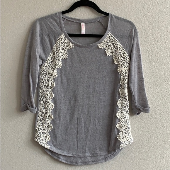 Xhilaration Sweaters - 3/4 sleeve grey sweater